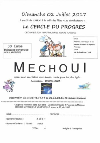 Méchoui Cercle du Progrès